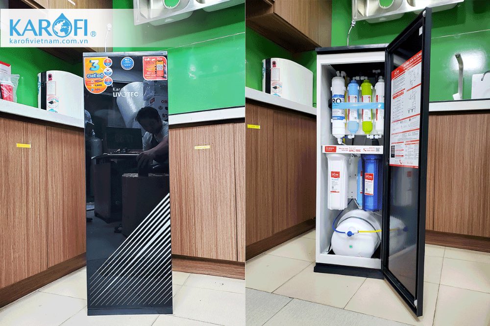Máy lọc nước nóng lạnh Karofi Livotec 611 - Giá Tốt