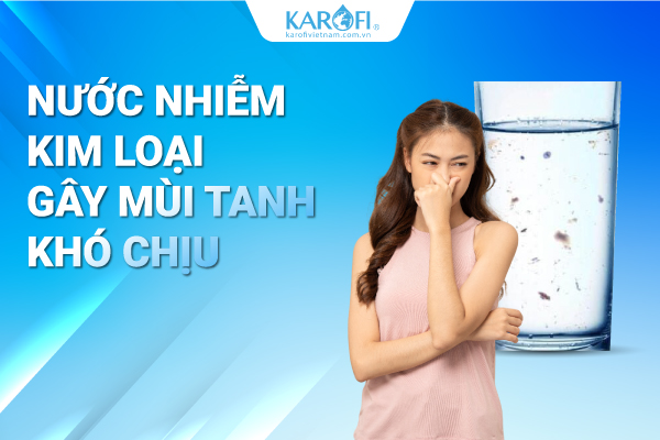Nước nhiễm kim loại nặng gây mùi tanh trong nước