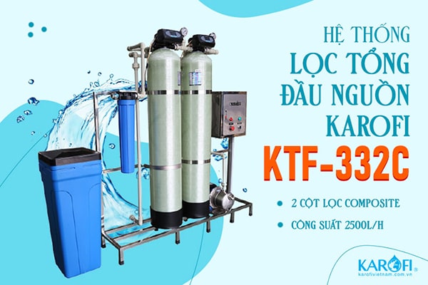hệ thống lọc nước bị nhiễm phèn karofi ktf 332c