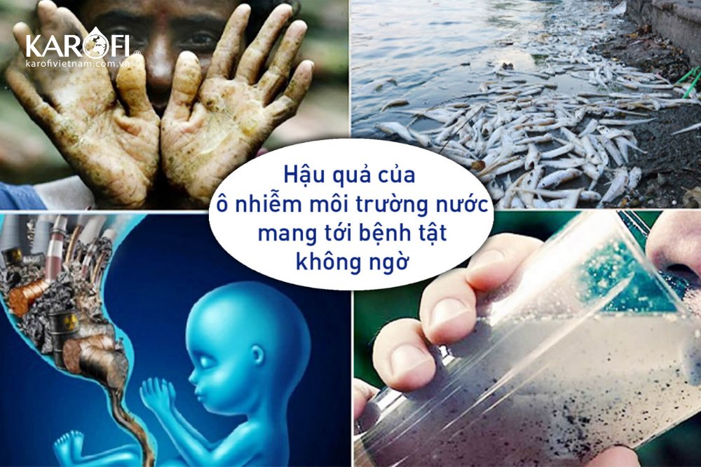 Ô nhiễm môi trường nước mang tới bệnh tật cho con người