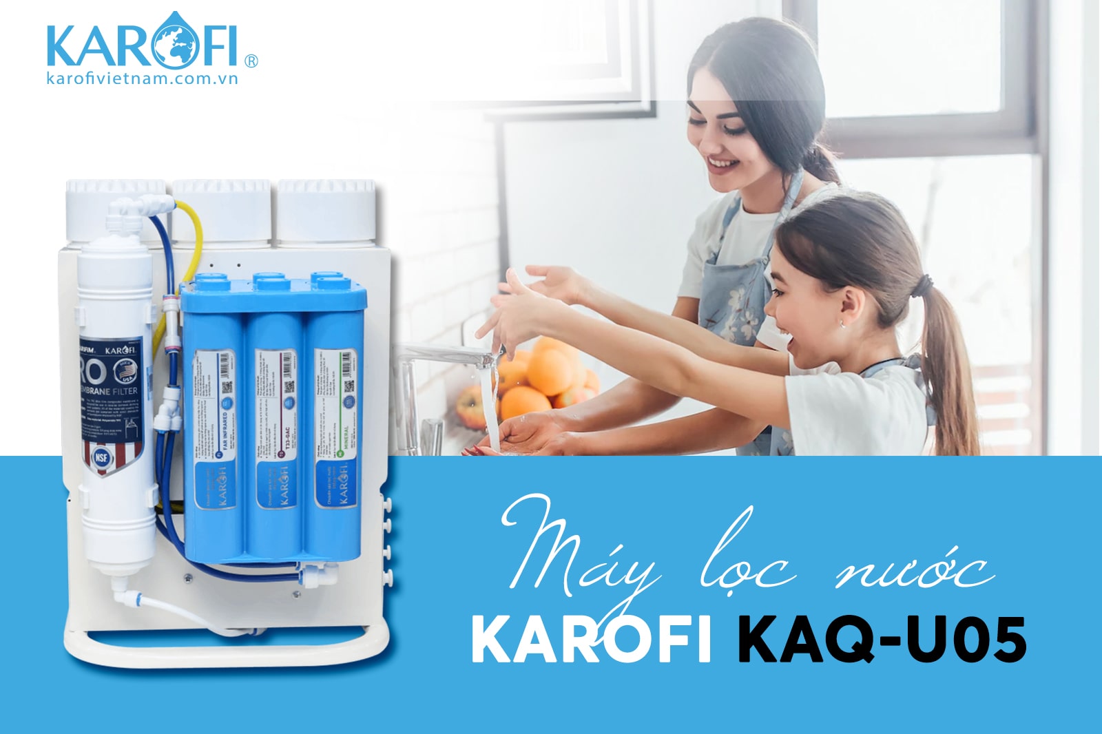 Hình ảnh máy lọc nước Karofi KAQ-U05