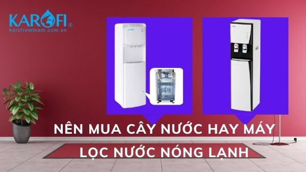 Nên mua máy lọc nước hay cây nước nóng lạnh? Giải đáp chuyên gia