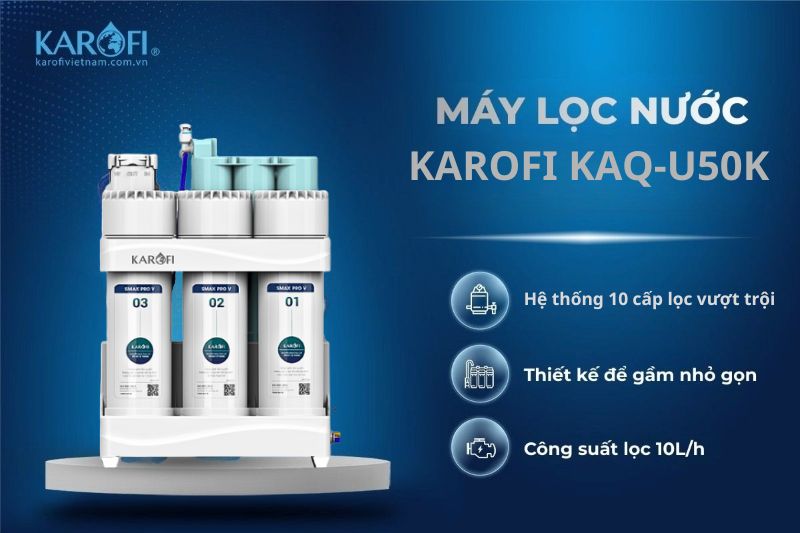  Máy lọc nước RO Karofi KAQ-U50K
