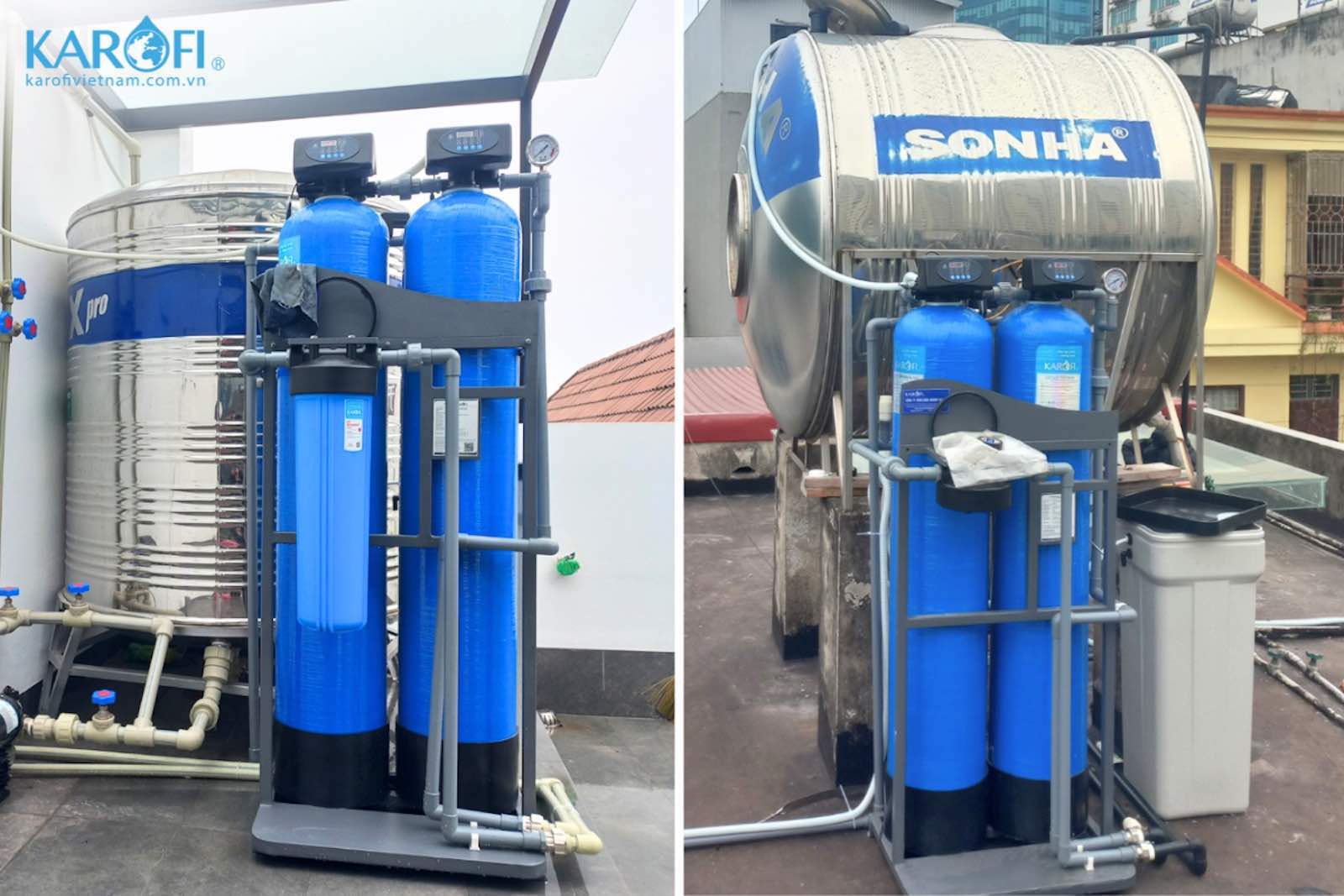 Hệ thống lọc tổng Karofi KTF-222C loại bỏ hiệu quả tạp chất có hại