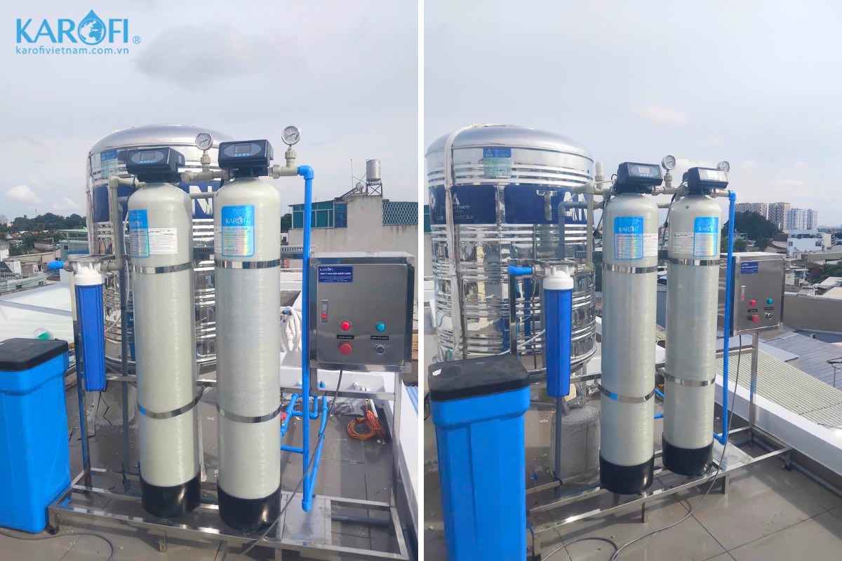 Karofi KTF-332C cấu thành từ chất liệu Composite cùng vật liệu lọc nhập khẩu cao cấp