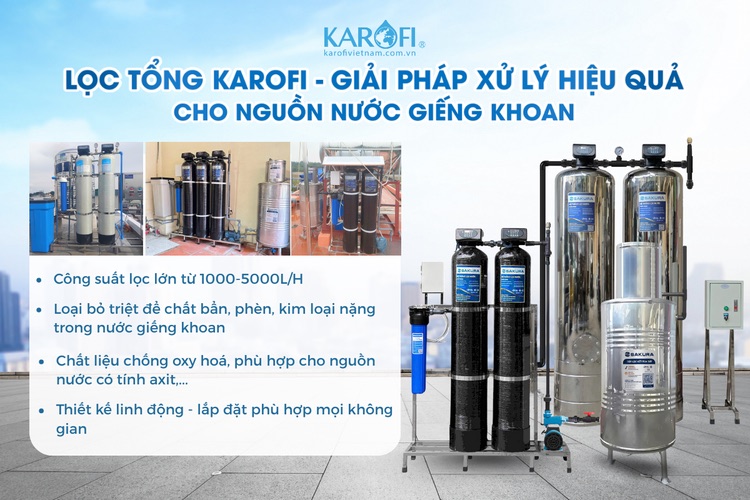 Cách xử lý nước giếng khoan trước khi dùng máy lọc RO