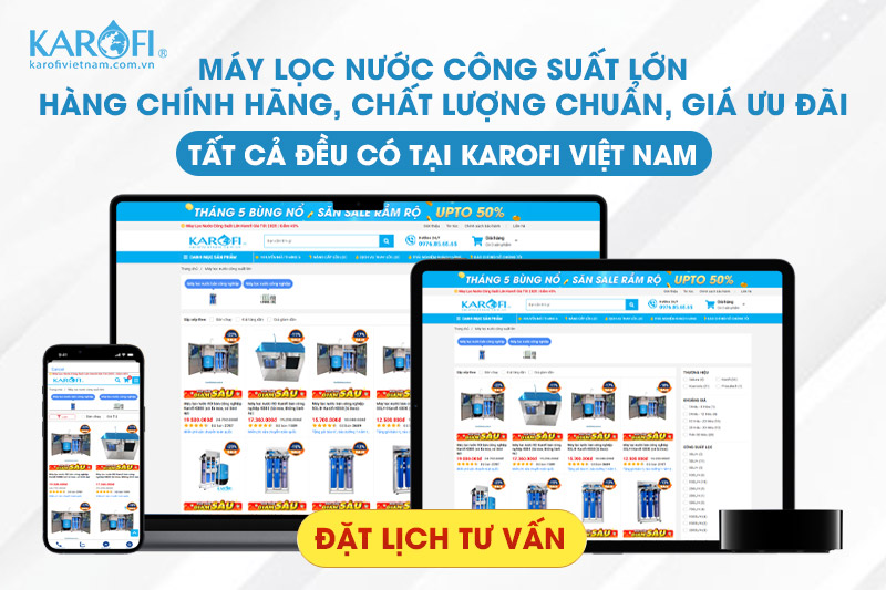 Phân phối chính hãng máy lọc nước công suất lớn