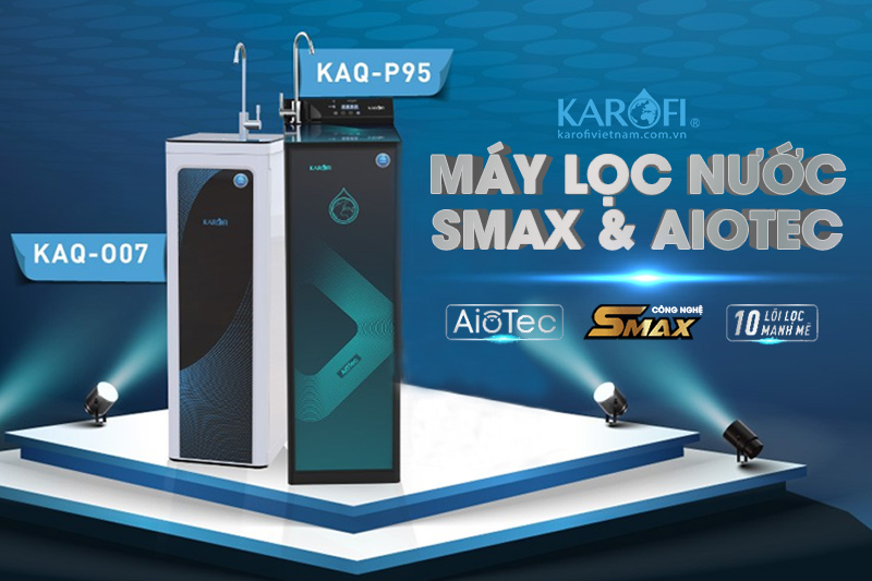 Karofi đã cho ra mắt thị trường dòng máy lọc nước tích hợp bộ đôi công nghệ SMAX và AioTec thông minh