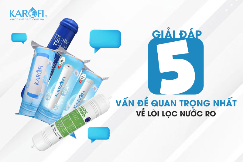 5 vấn đề quan trọng nhất về lõi lọc nước RO
