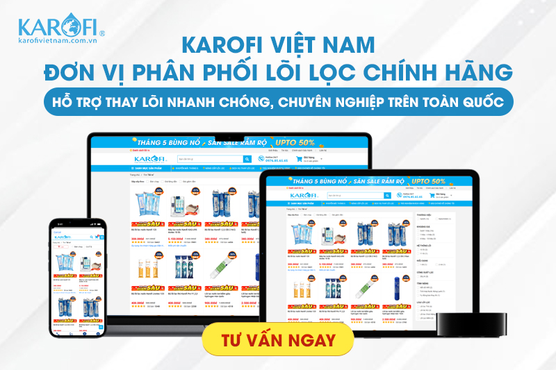 phân phối lõi lọc karofi chính hãng