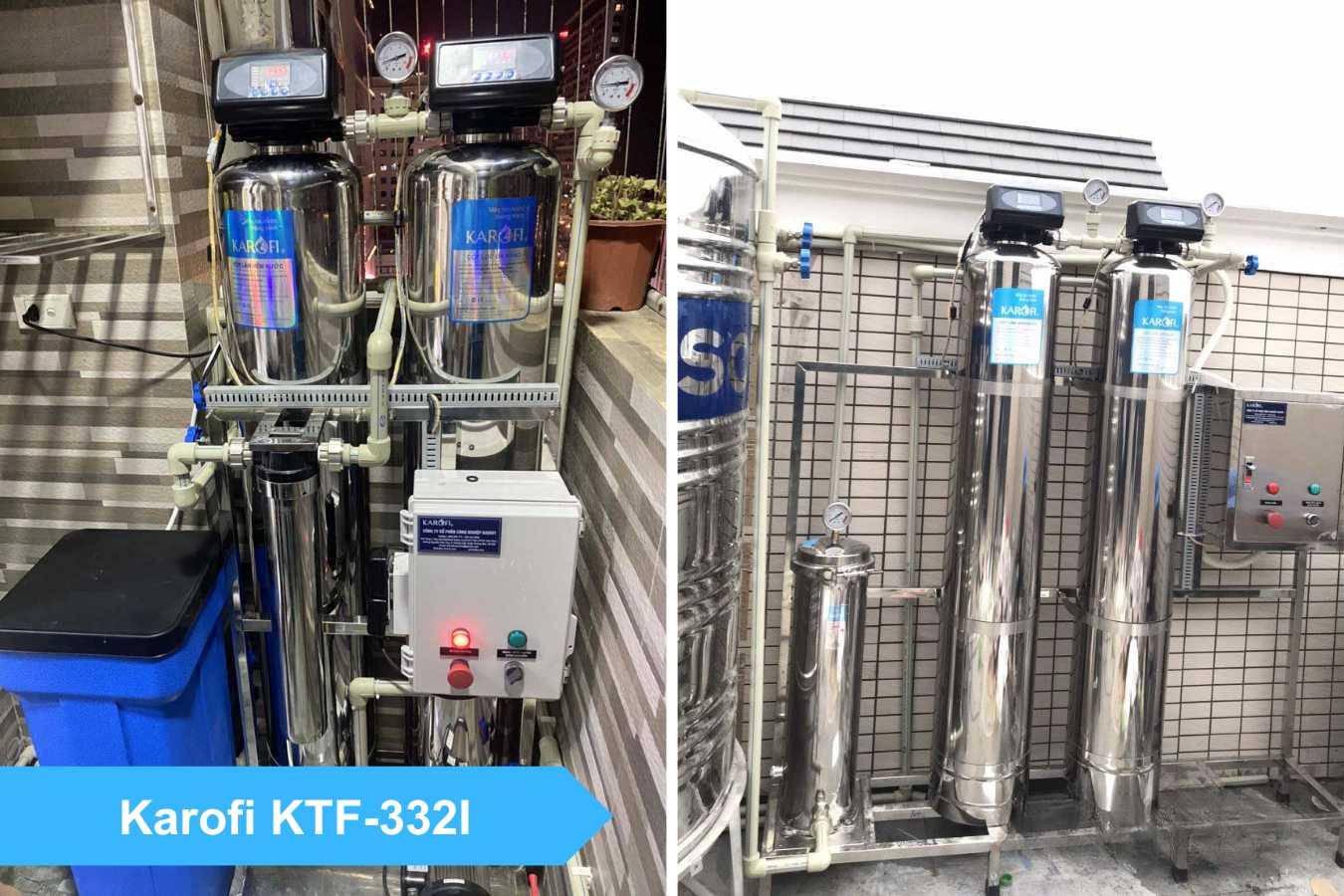  KTF-332I có khả năng làm mềm nước lên đến 1000mg/l 