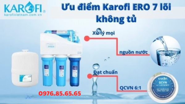 Máy lọc nước 7 cấp không tủ eRO