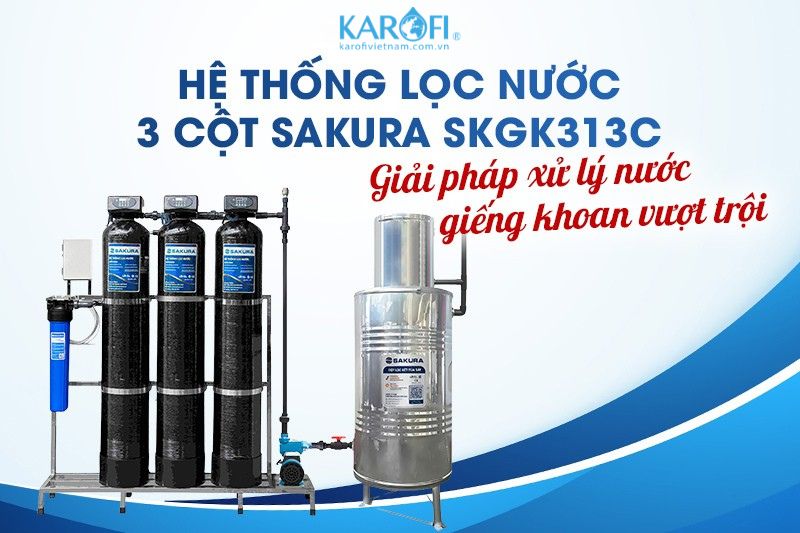 Lọc nước giếng khoan sinh hoạt Sakura SKGK313C