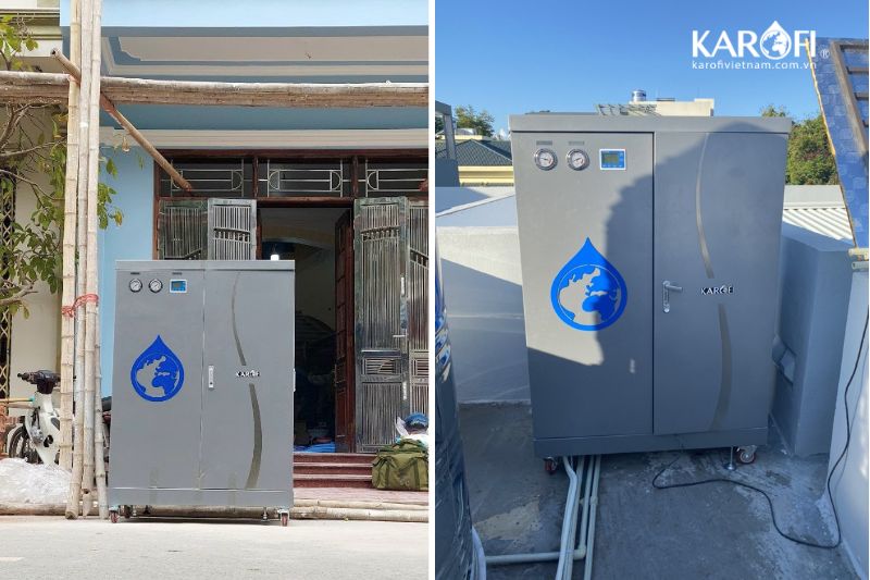 Bàn giao hệ thống lọc tổng Karofi KTF-662T tại Phúc Thọ Hà Nội