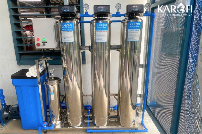Hoàn thiện lắp đặt hệ thống lọc tổng Karofi KTF-333IT tại Nam Định