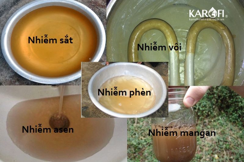 Nguồn nước sinh hoạt tại một số nơi còn chứa kim loại, asen, đá vôi