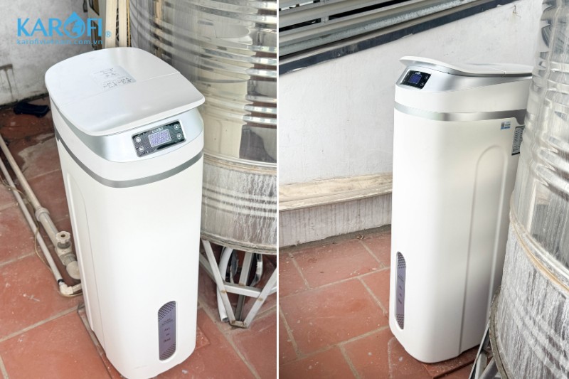 Thực tế lắp đặt lọc đầu nguồn cao cấp Karofi KTF-P02-AIO