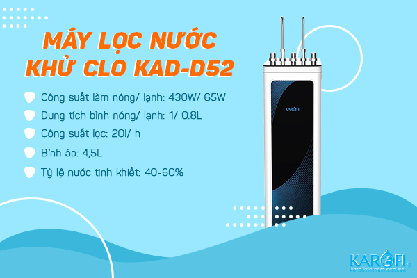 Máy lọc nước khử clo KAD-D52