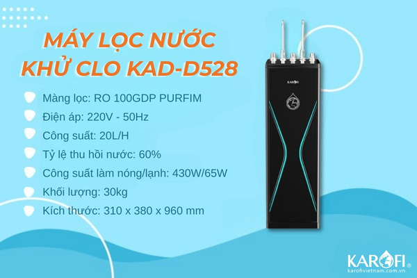 Máy lọc nước khử Clo KAD-D528