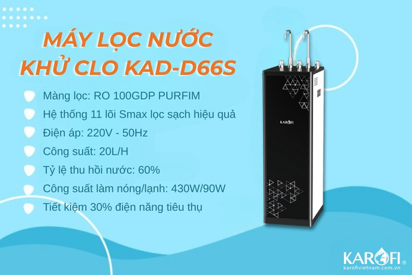 Máy lọc nước khử Clo KAD - D66S