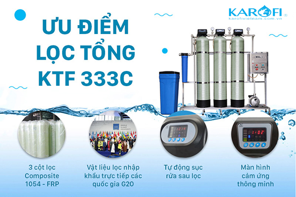 Ưu điểm máy lọc nước đầu nguồn KTF 333C