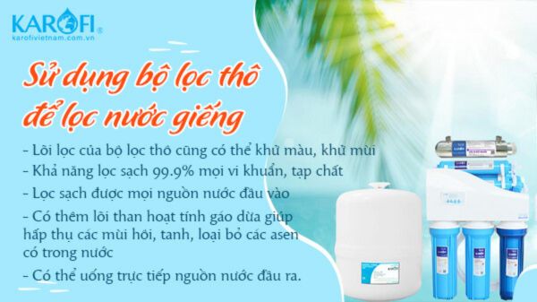 Sử dụng máy lọc