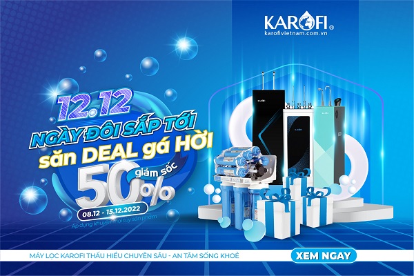 Bão sale 12/12 đổ bộ Karofi: Giảm giá đến 50% hàng loạt sản phẩm chính hãng 