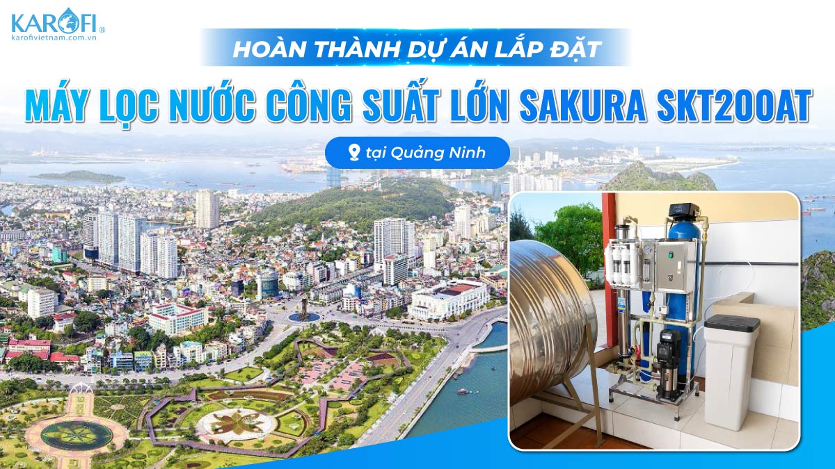 Lắp Đặt Máy Lọc Nước Sakura SKTK200/AT Tại Tiểu Học Quảng Ninh 