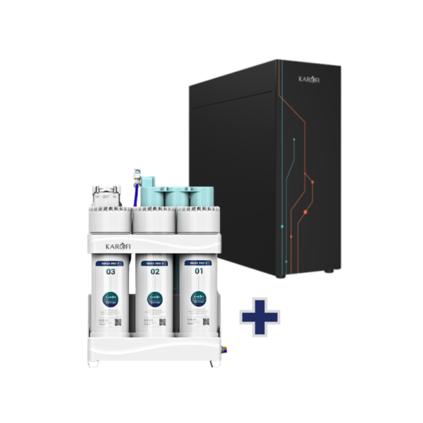 Máy lọc nước để gầm tích hợp máy làm nóng lạnh để bàn KAQ-U50K + KAO-T90