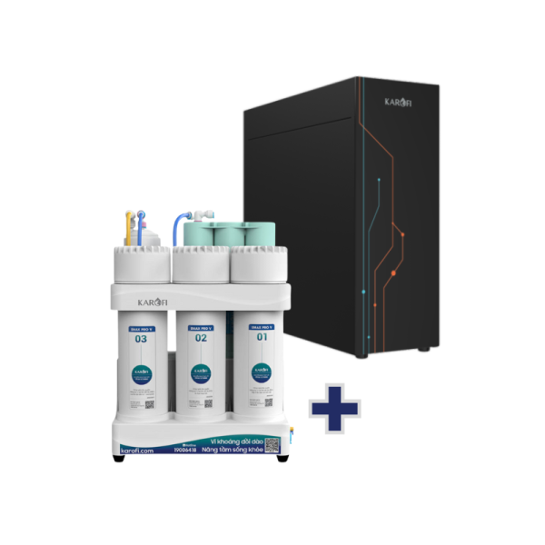  Máy lọc nước để gầm tích hợp máy làm nóng lạnh để bàn KAQ-U05 Pro + KAO-T90