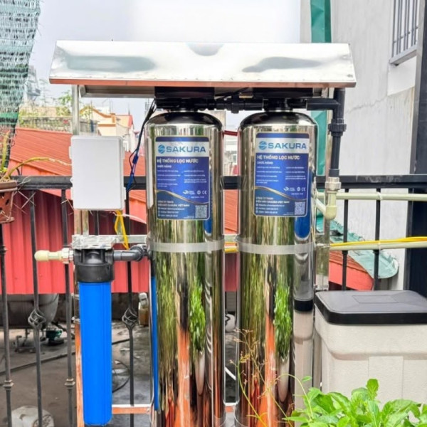  Mái che cho hệ thống lọc tổng 2 cột SKMC2C