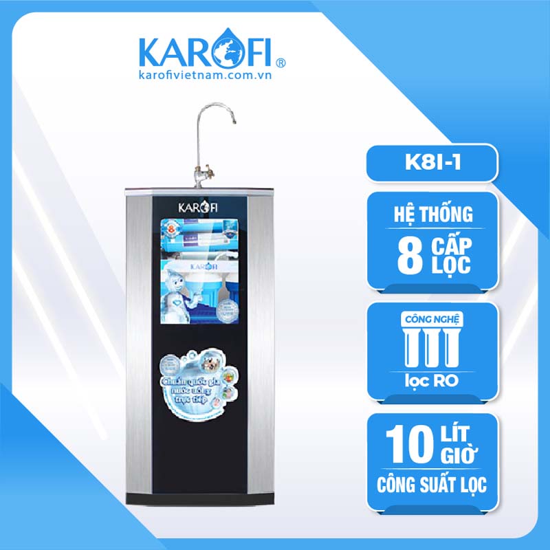 Máy lọc nước Karofi K8I-1 8 lõi có tủ IQ