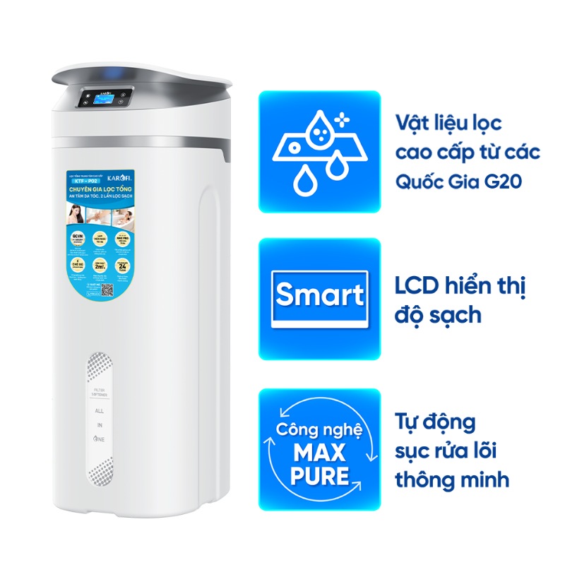 Lọc tổng trung tâm cao cấp Karofi KTF-P02-AIO